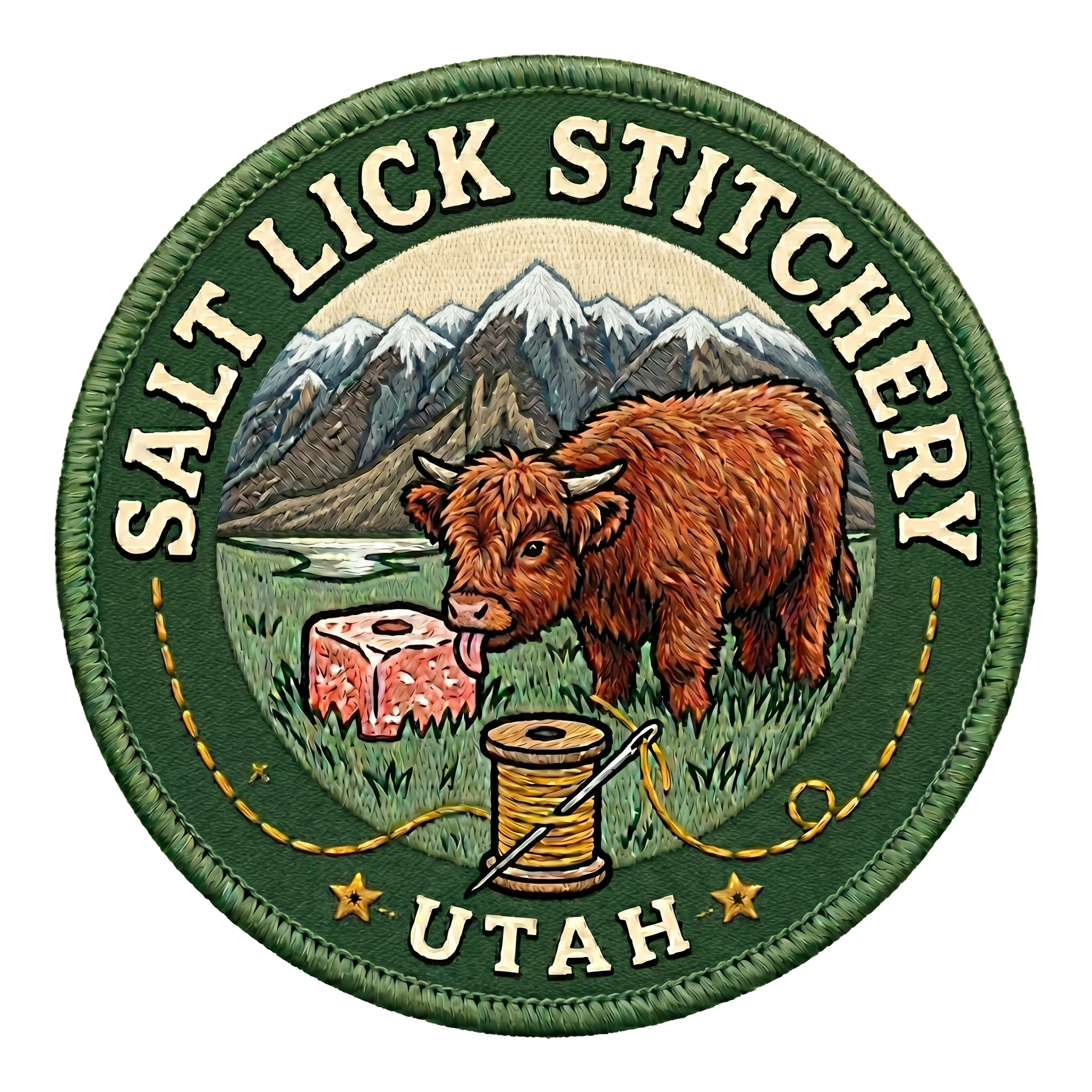 Salt Lick Stitchery embroidered patch